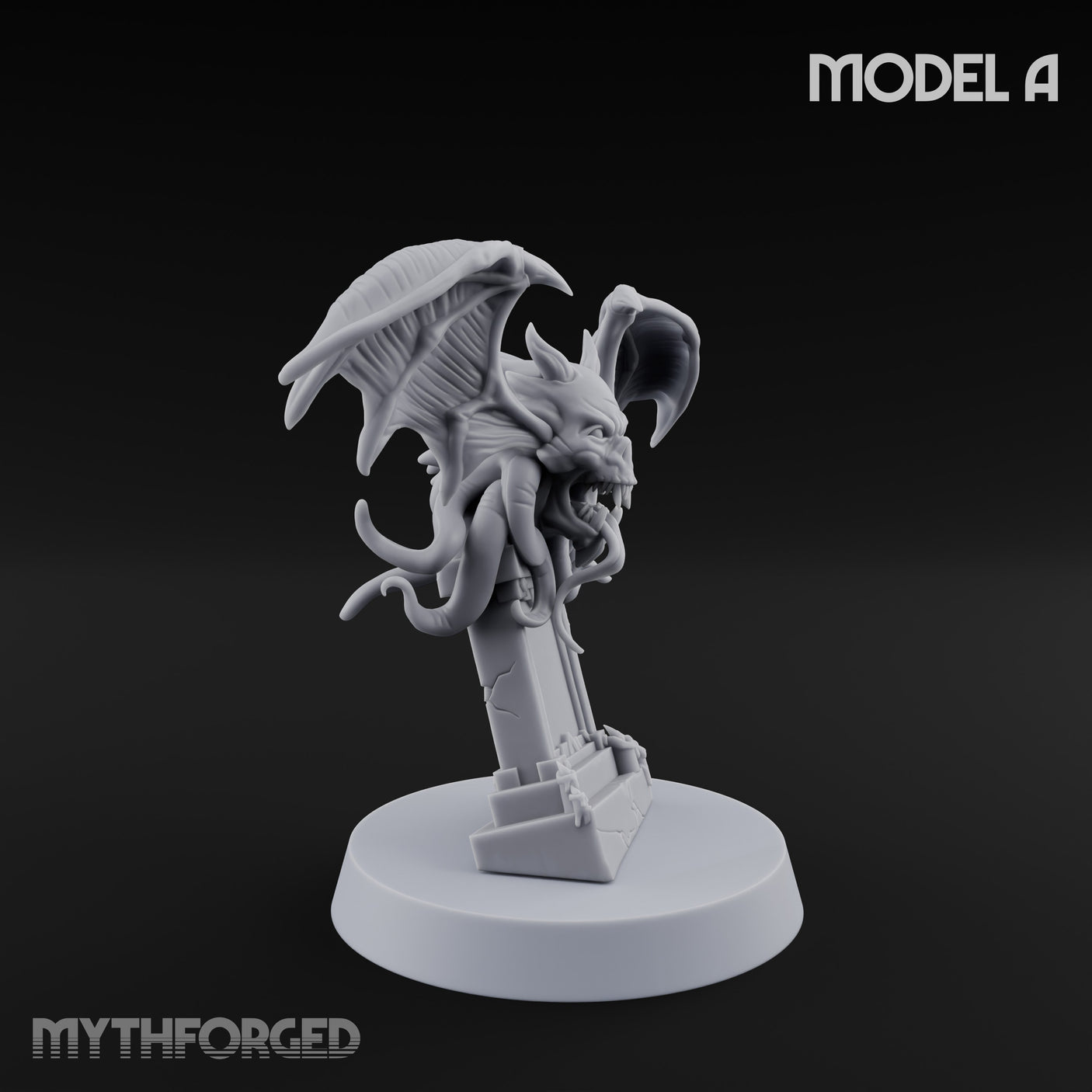 Wing Snapping Vargouilles Miniature for Dungeons and Dragons, Pathfinder or other TTRPGs