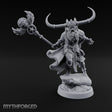 Winged Staff Wielding Shaman Miniature for Dungeons and Dragons, Pathfinder or other TTRPGs