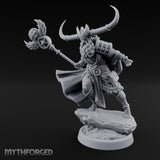 Winged Staff Wielding Shaman Miniature for Dungeons and Dragons, Pathfinder or other TTRPGs