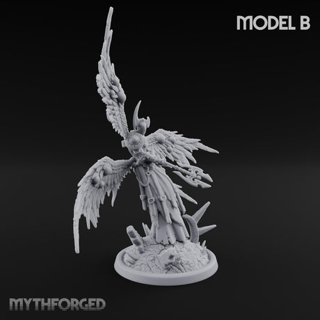 Wings Spread Descending Seraph Warrior B gallery 1