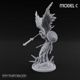 Wings Spread Descending Seraph Warrior C