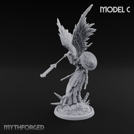 Wings Spread Descending Seraph Warrior C gallery 1