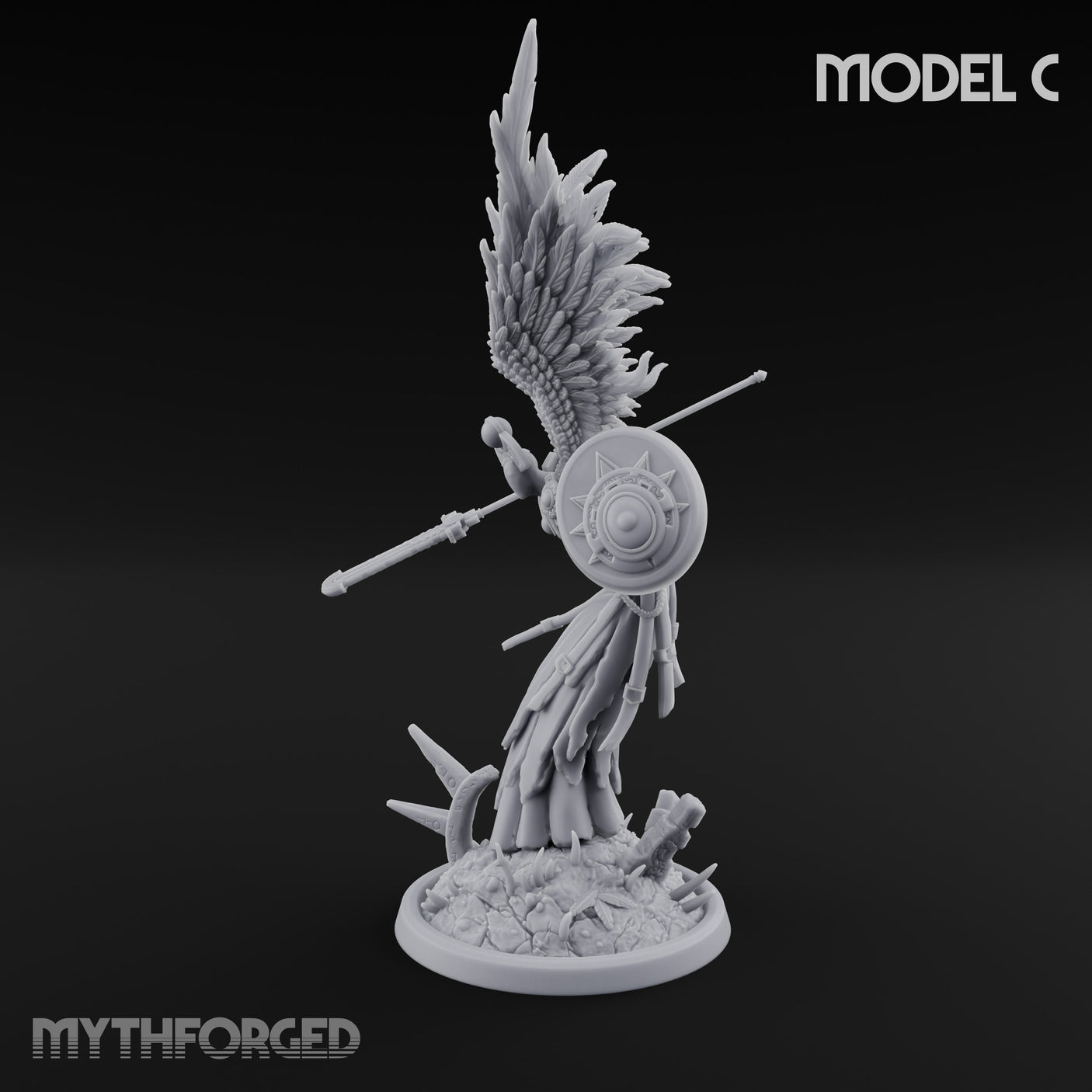 Wings Spread Descending Seraph Warrior C gallery 8