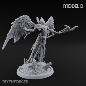 Wings Spread Descending Seraph Warrior D