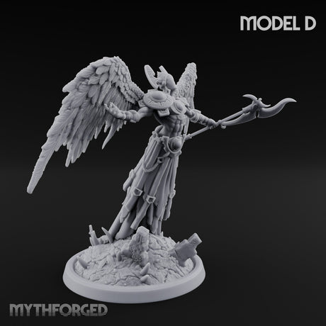 Wings Spread Descending Seraph Warrior D gallery 1
