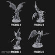 Wings Spread Descending Seraph Warriors — Full Set