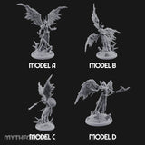 Wings Spread Descending Seraph Warriors — Full Set