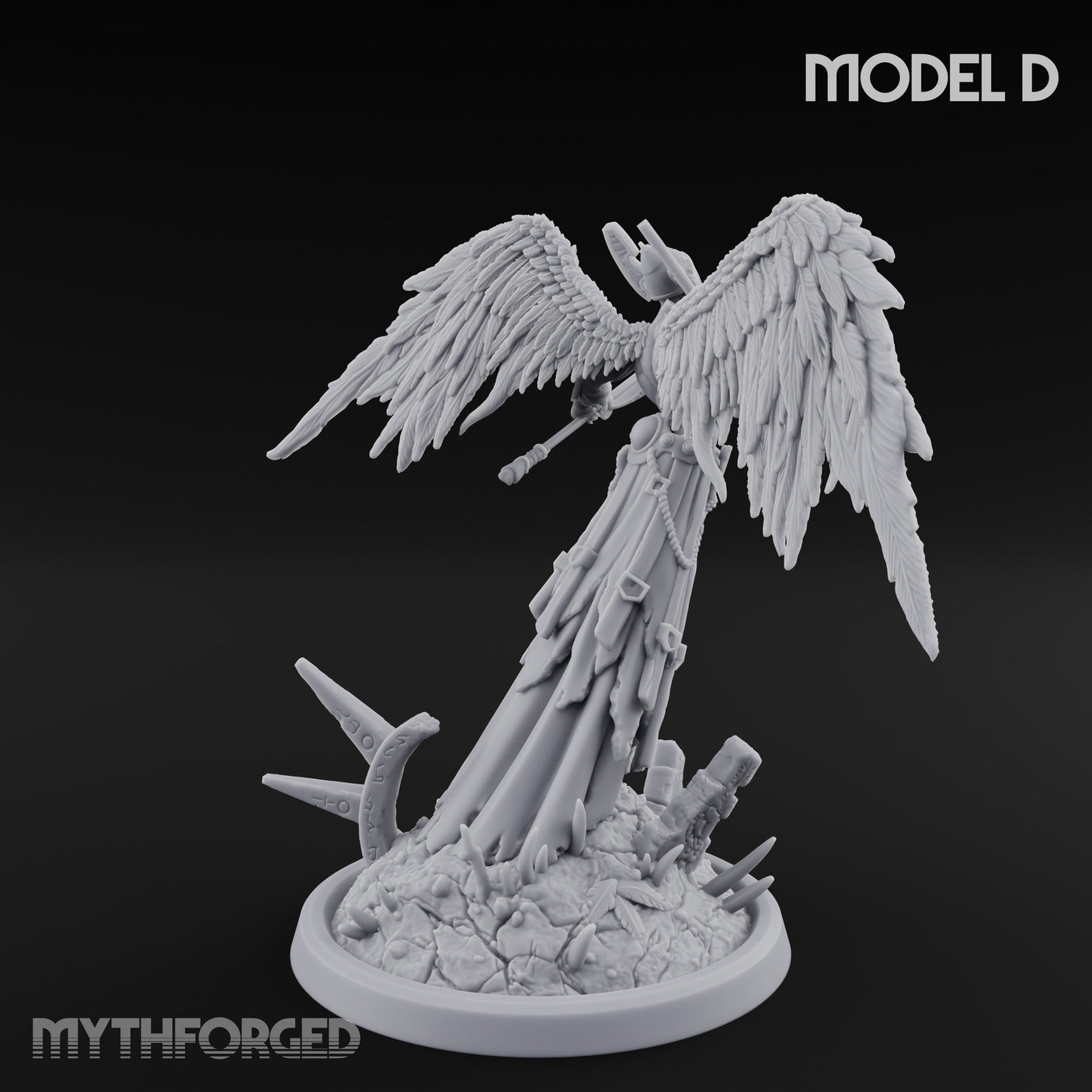 Wings Spread Descending Seraph Warriors — D gallery 2
