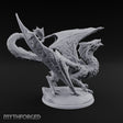 Wings Spread Roaring Iridescent Dragon Miniature for Dungeons and Dragons, Pathfinder or other TTRPGs