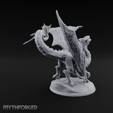 Wings Spread Roaring Iridescent Dragon Miniature for Dungeons and Dragons, Pathfinder or other TTRPGs