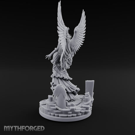Wings Spread Wide Angel Sorceress Miniature for Dungeons and Dragons, Pathfinder or other TTRPGs
