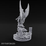 Wings Spread Wide Angel Sorceress Miniature for Dungeons and Dragons, Pathfinder or other TTRPGs