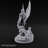 Wings Spread Wide Angel Sorceress Miniature for Dungeons and Dragons, Pathfinder or other TTRPGs