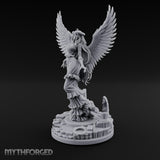 Wings Spread Wide Angel Sorceress Miniature for Dungeons and Dragons, Pathfinder or other TTRPGs