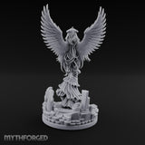 Wings Spread Wide Angel Sorceress Miniature for Dungeons and Dragons, Pathfinder or other TTRPGs