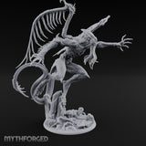 Wings Unfurling Star Spawn Abomination Miniature for Dungeons and Dragons, Pathfinder or other TTRPGs
