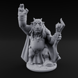 Fists Raised Triumphant Troll Witch Miniature for Dungeons and Dragons, Pathfinder or other TTRPGs