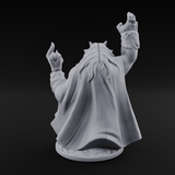 Fists Raised Triumphant Troll Witch Miniature for Dungeons and Dragons, Pathfinder or other TTRPGs