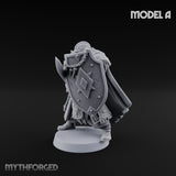 Fur-Cloaked Wolfpack Wolf Knight A Miniature for Dungeons and Dragons, Pathfinder or other TTRPGs