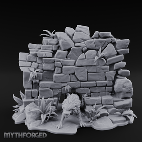 Prowling Ruins Wolf Scout Miniature for Dungeons and Dragons, Pathfinder or other TTRPGs