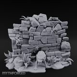 Prowling Ruins Wolf Scout Miniature for Dungeons and Dragons, Pathfinder or other TTRPGs