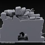 Prowling Ruins Wolf Scout Miniature for Dungeons and Dragons, Pathfinder or other TTRPGs