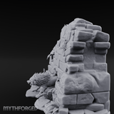 Prowling Ruins Wolf Scout Miniature for Dungeons and Dragons, Pathfinder or other TTRPGs