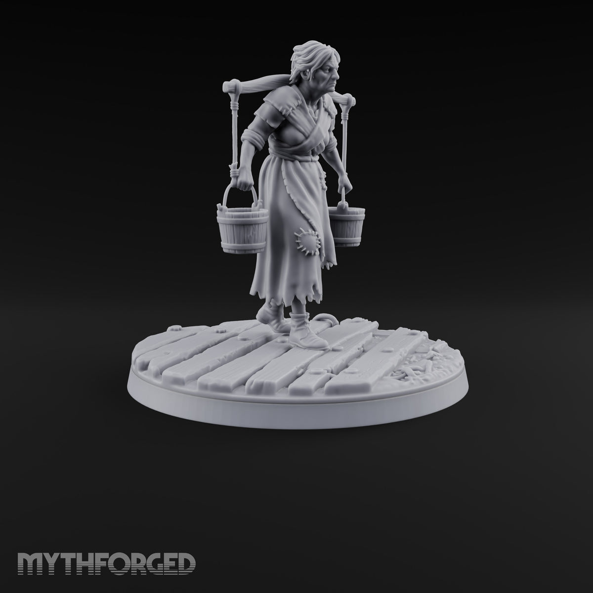 Making Ends Meet Human Slum Dweller G Miniature for Dungeons and Dragons, Pathfinder or other TTRPGs