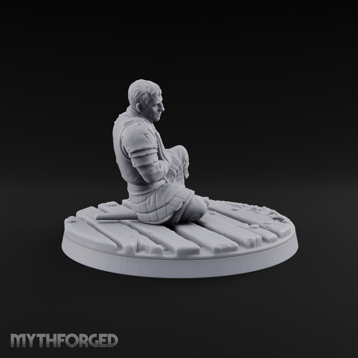 Holding the Line Human Guard C Miniature for Dungeons and Dragons, Pathfinder or other TTRPGs