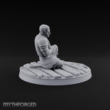 Holding the Line Human Guard C Miniature for Dungeons and Dragons, Pathfinder or other TTRPGs