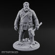 Wrench-Belted Hammer-Dragging Human Wanderer Miniature for Dungeons and Dragons, Pathfinder or other TTRPGs