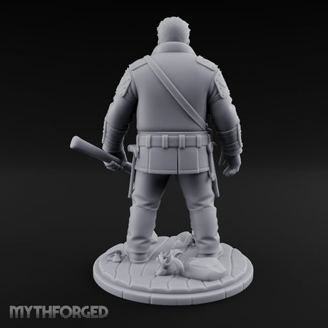 Wrench-Belted Hammer-Dragging Human Wanderer Miniature for Dungeons and Dragons, Pathfinder or other TTRPGs
