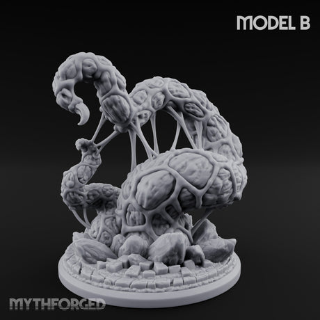 Writhing Reaching Dark Young of Shub-Niggurath B Miniature for Dungeons and Dragons, Pathfinder or other TTRPGs
