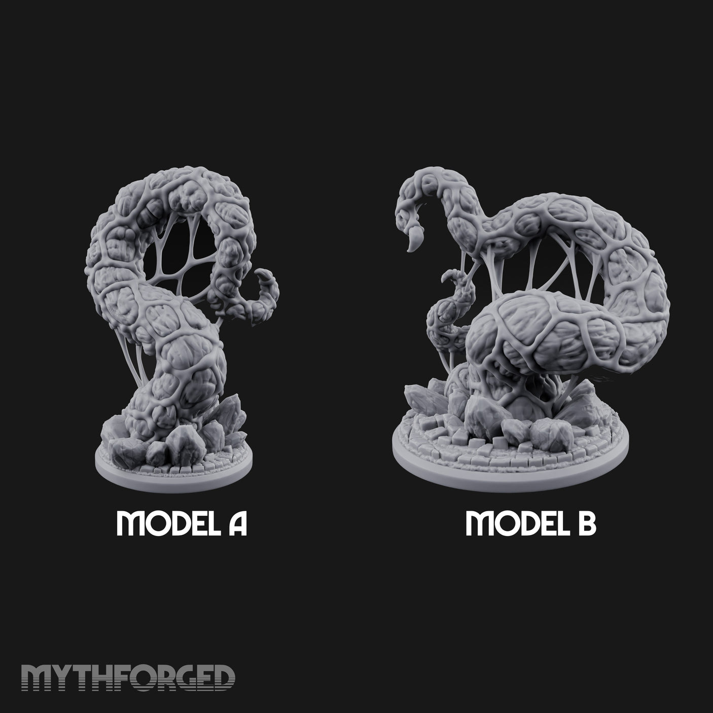 Writhing Reaching Dark Youngs of Shub-Niggurath Miniature for Dungeons and Dragons, Pathfinder or other TTRPGs