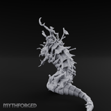 Rider Aloft Purple Worm Monstrosity Miniature for Dungeons and Dragons, Pathfinder or other TTRPGs