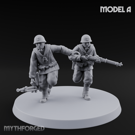 World War 2 Japanese LMG Teams A Miniature for Dungeons and Dragons, Pathfinder or other TTRPGs