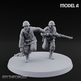 World War 2 Japanese LMG Teams Miniature for Dungeons and Dragons, Pathfinder or other TTRPGs
