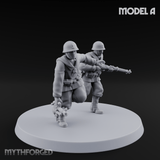 World War 2 Japanese LMG Teams Miniature for Dungeons and Dragons, Pathfinder or other TTRPGs