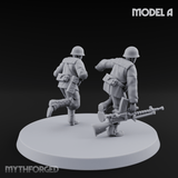 World War 2 Japanese LMG Teams A Miniature for Dungeons and Dragons, Pathfinder or other TTRPGs
