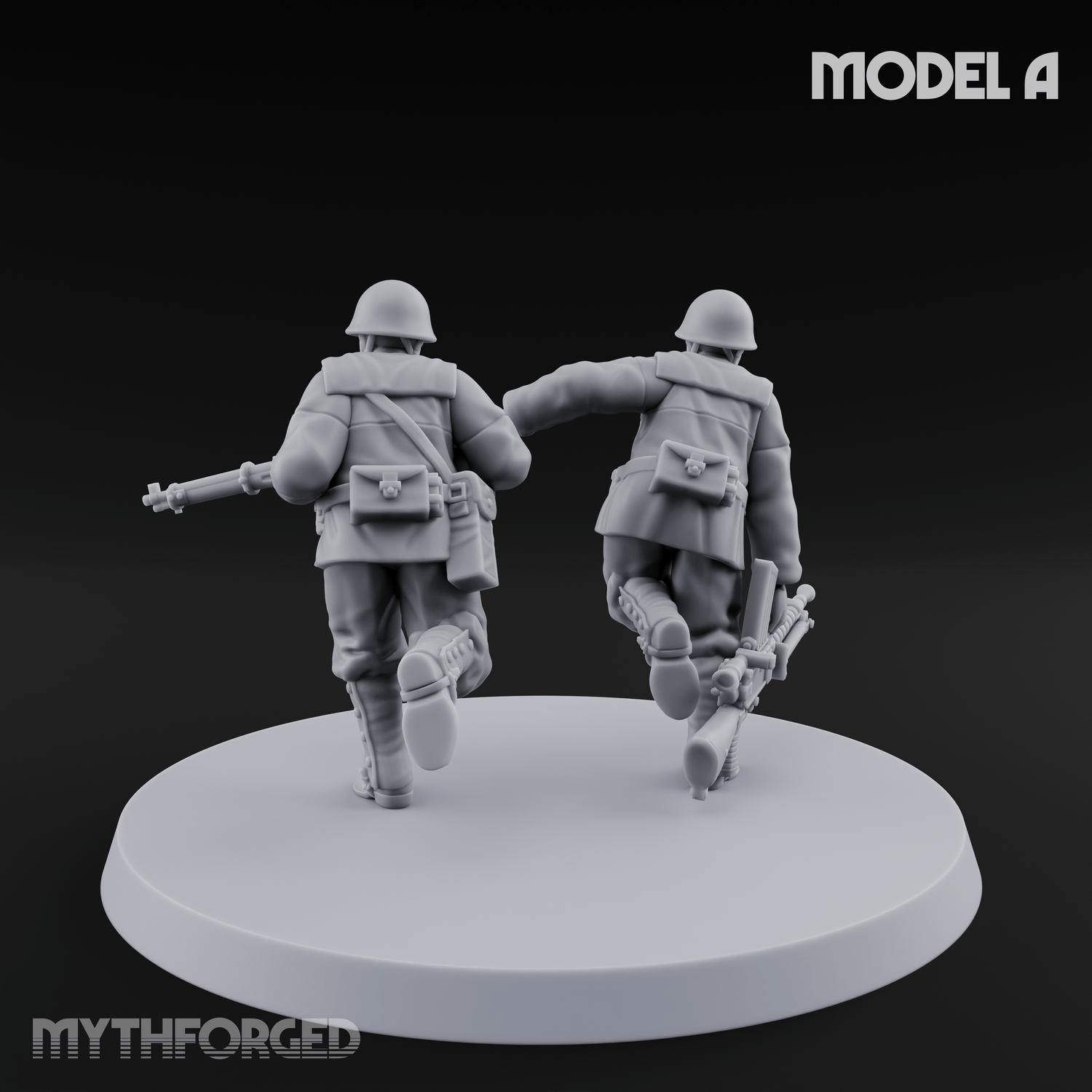 World War 2 Japanese LMG Teams A Miniature for Dungeons and Dragons, Pathfinder or other TTRPGs