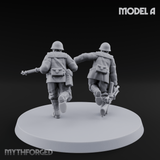 World War 2 Japanese LMG Teams A Miniature for Dungeons and Dragons, Pathfinder or other TTRPGs