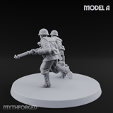 World War 2 Japanese LMG Teams A Miniature for Dungeons and Dragons, Pathfinder or other TTRPGs