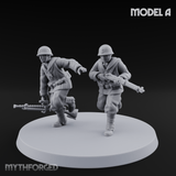 World War 2 Japanese LMG Teams A Miniature for Dungeons and Dragons, Pathfinder or other TTRPGs