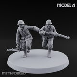 World War 2 Japanese LMG Teams A Miniature for Dungeons and Dragons, Pathfinder or other TTRPGs