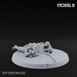 World War 2 Japanese LMG Teams Miniature for Dungeons and Dragons, Pathfinder or other TTRPGs