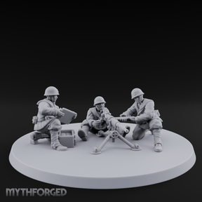 World War 2 Japanese MMG Team Miniature for Dungeons and Dragons, Pathfinder or other TTRPGs