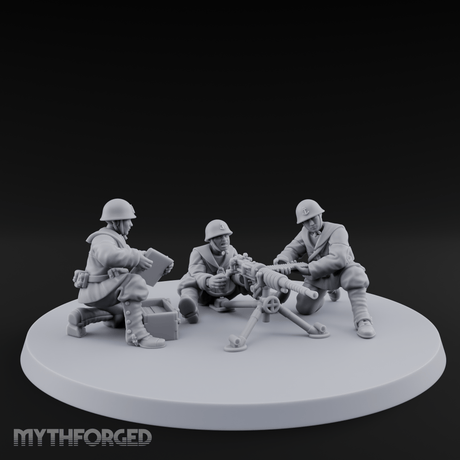 World War 2 Japanese MMG Team Miniature for Dungeons and Dragons, Pathfinder or other TTRPGs