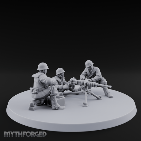 World War 2 Japanese MMG Team Miniature for Dungeons and Dragons, Pathfinder or other TTRPGs