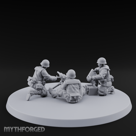 World War 2 Japanese MMG Team Miniature for Dungeons and Dragons, Pathfinder or other TTRPGs