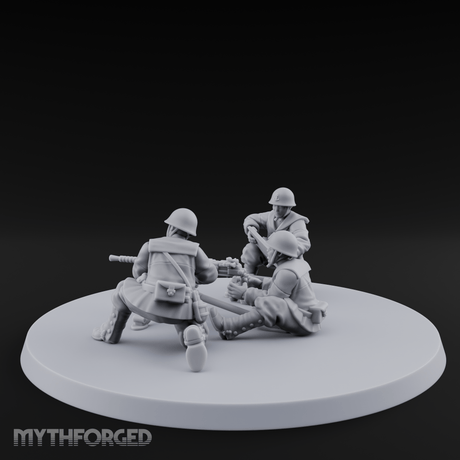 World War 2 Japanese MMG Team Miniature for Dungeons and Dragons, Pathfinder or other TTRPGs